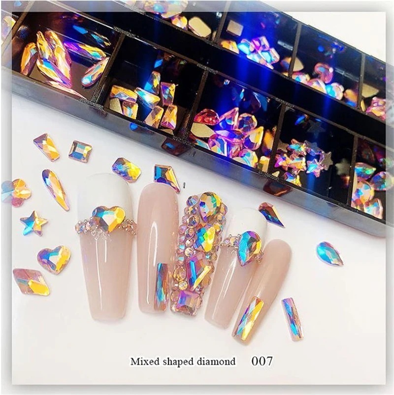 【1つ買うと12つ無料】ネイルパーツ アクセサリー ダイヤパーツ ジルコン ネイルアート デコパーツ ストーン84