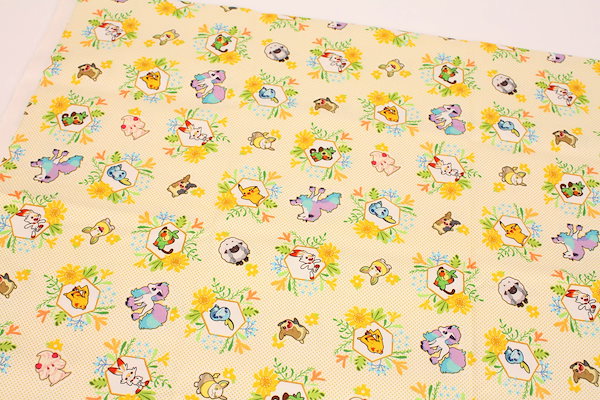 Qoo10] 韓国生地 キャラクター生地 ポケットモン