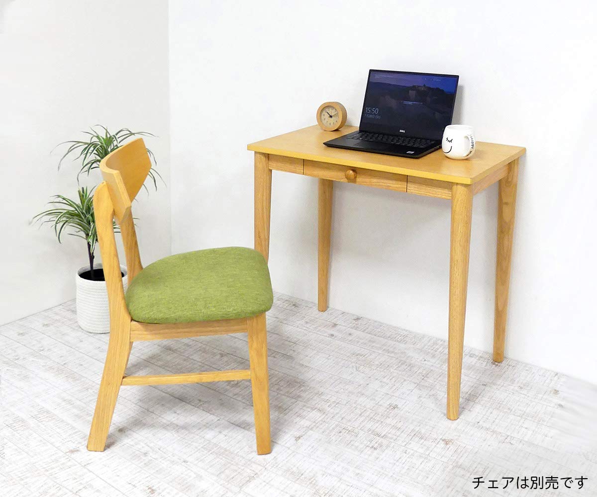 【新品・送料無料】ユーリ　ワークデスクW75(ブラウン)(ナチュラル) 新品・送料無料】ユーリ ワークデスクW75(ブラウン)(ナチュラル