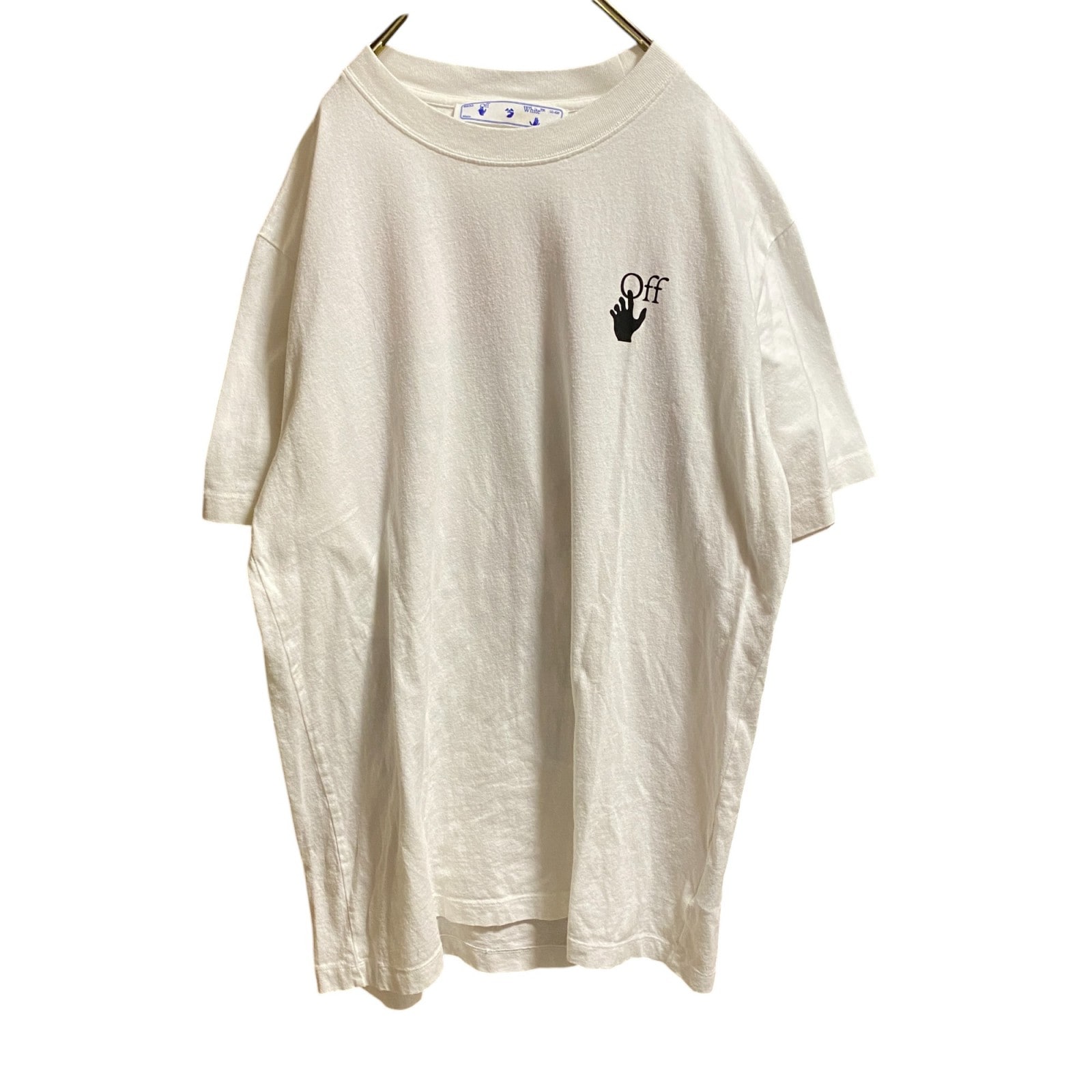 美品 オフホワイト OFF-White メンズ Tシャツ XL ビッグシルエット