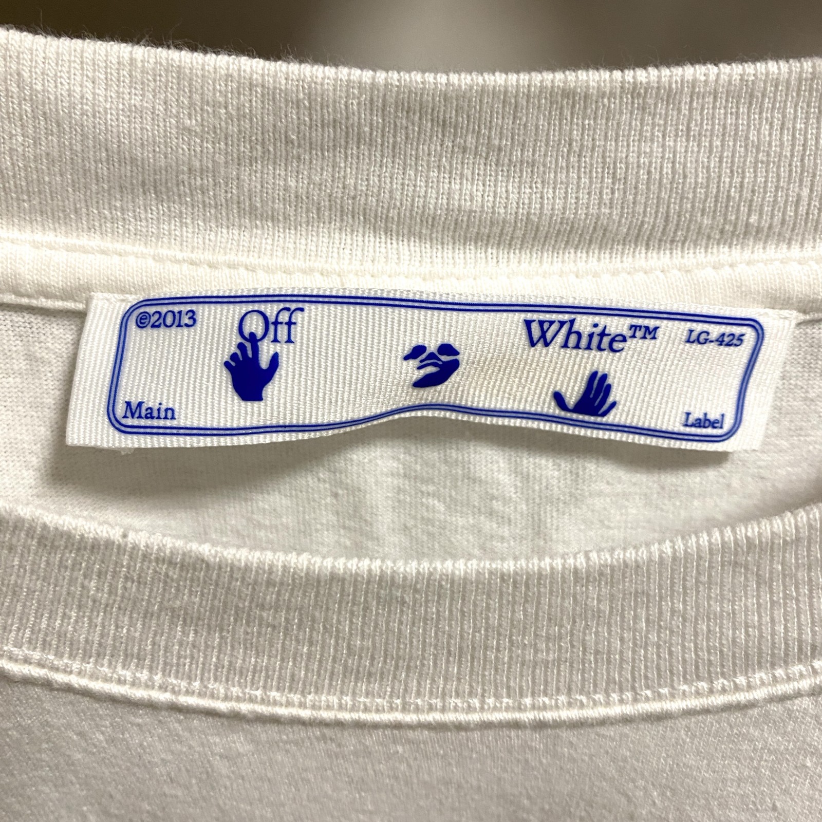美品 オフホワイト OFF-White メンズ Tシャツ XL ビッグシルエット