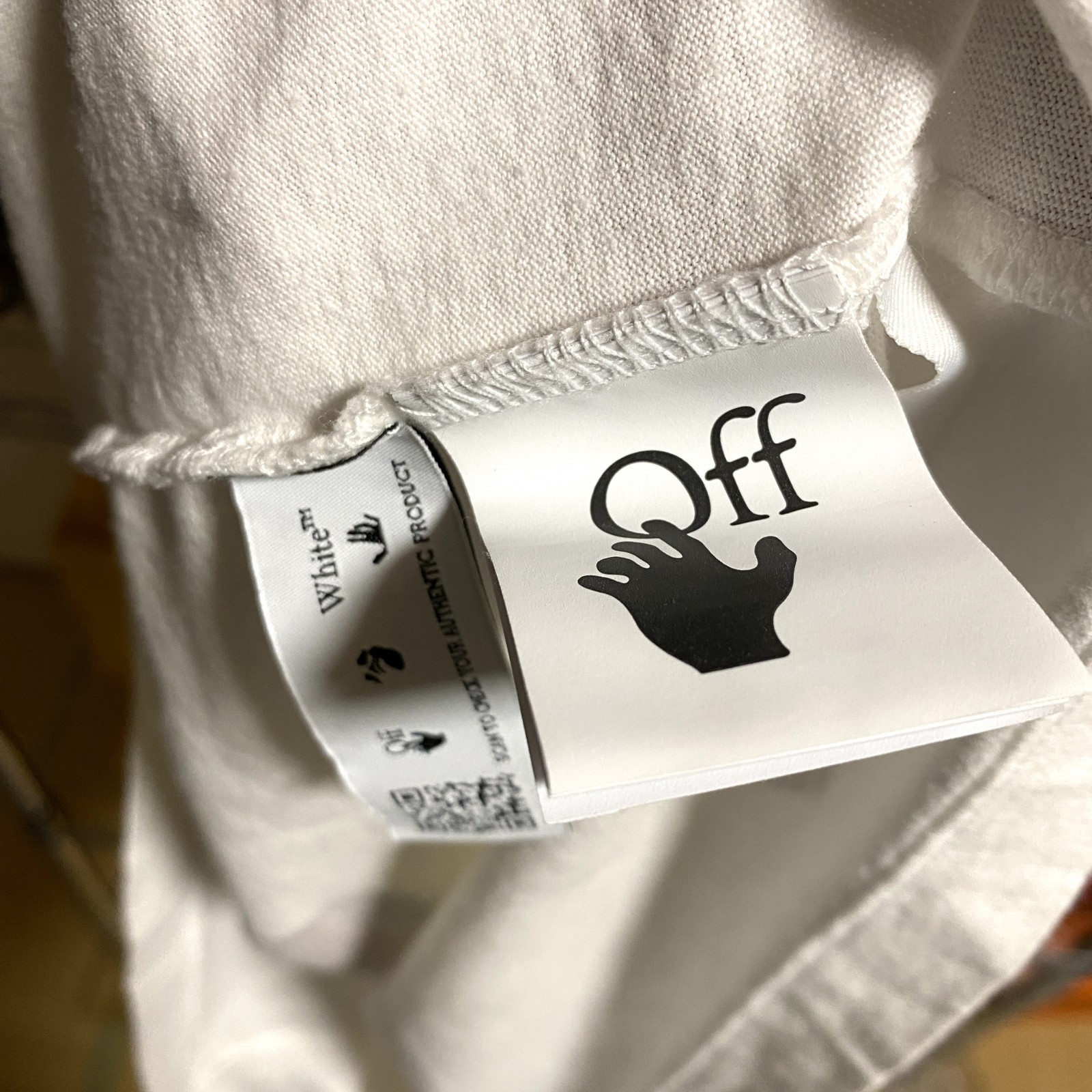 美品 オフホワイト OFF-White メンズ Tシャツ XL ビッグシルエット