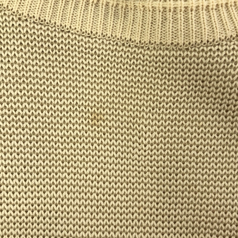日本製 刺繍 ゴルフ 長袖 ニット 3 ベージュ セーター メンズ