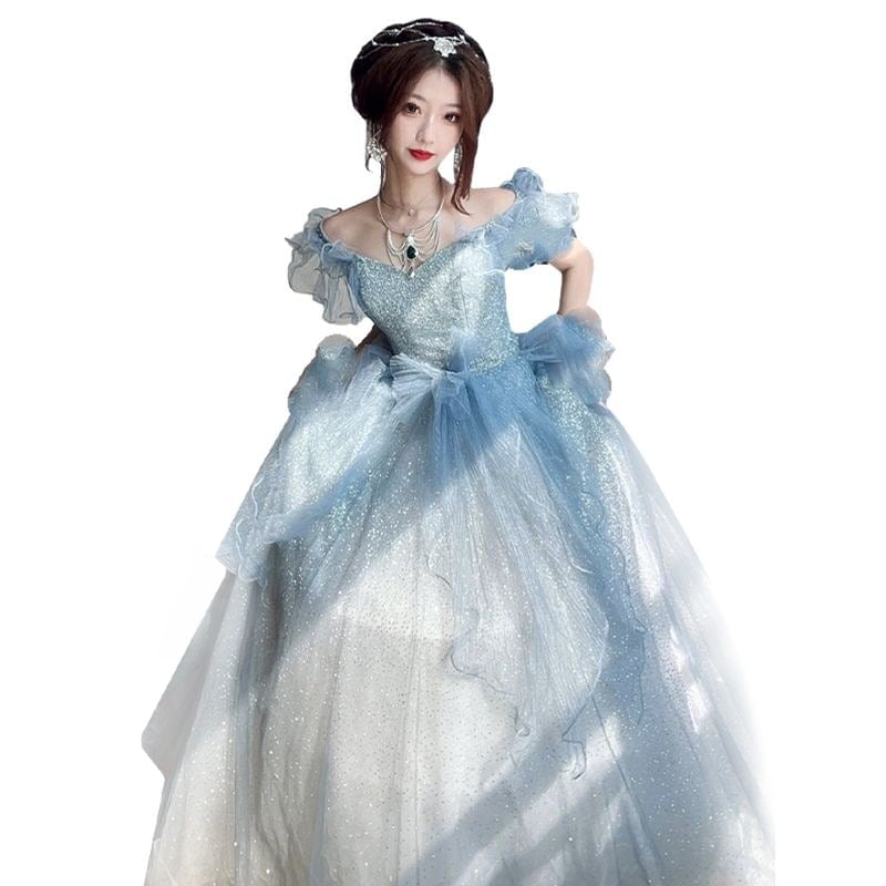 パーティードレスボディコンワンピ　ブルー イブニングドレス スカート 女性 上質な風合い 歳 成人式 姫大