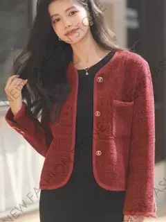 小香風ショートジャケットレディース秋冬新作ジャケットトップス-43 小香風ショートジャケットレディース秋冬新作ジャケットトップス-43