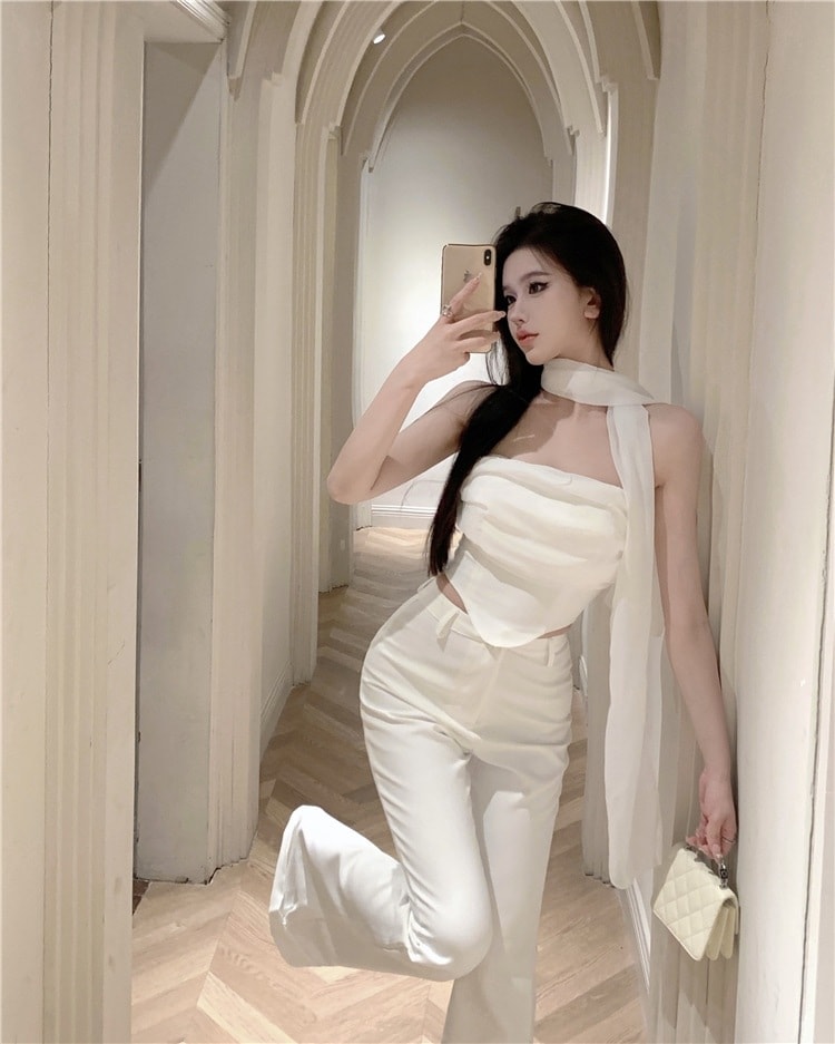 トップス ボトムス セットアップ 上下セット レディース ベアトップ きれいめ 個性的 服 服 服 服 2色 フルレングス 裾ワイド インスタ映え モテ 流行 トレンド 高見え 着回し 無地 トップス ボトムス セットアップ 上下セット レディース ベアトップ きれいめ 個性的 服 服 服 服 2色 フルレングス 裾ワイド インスタ映え モテ 流行 トレンド 高見え 着回し 無地