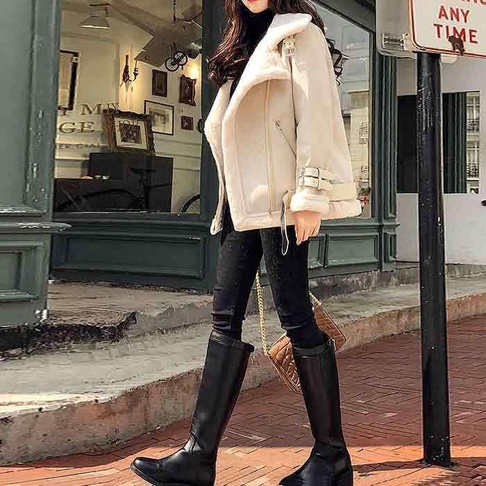 コートムートンコートレディース40秋冬長袖きれいめボアコートライダースアウター切り替えもこもこ防寒カジュアル秋冬暖かい軽量