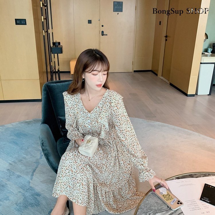 ワンピース レディース ワンピース 春 夏 長袖ワンピース きれいめワンピース シフォン オシャレ 通勤 結婚式 お出かけ