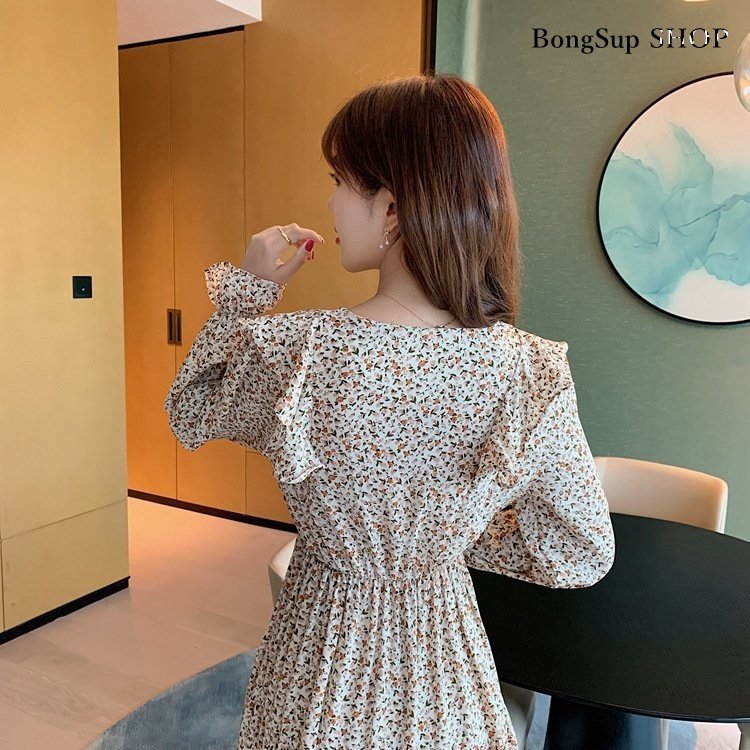ワンピース レディース ワンピース 春 夏 長袖ワンピース きれいめワンピース シフォン オシャレ 通勤 結婚式 お出かけ