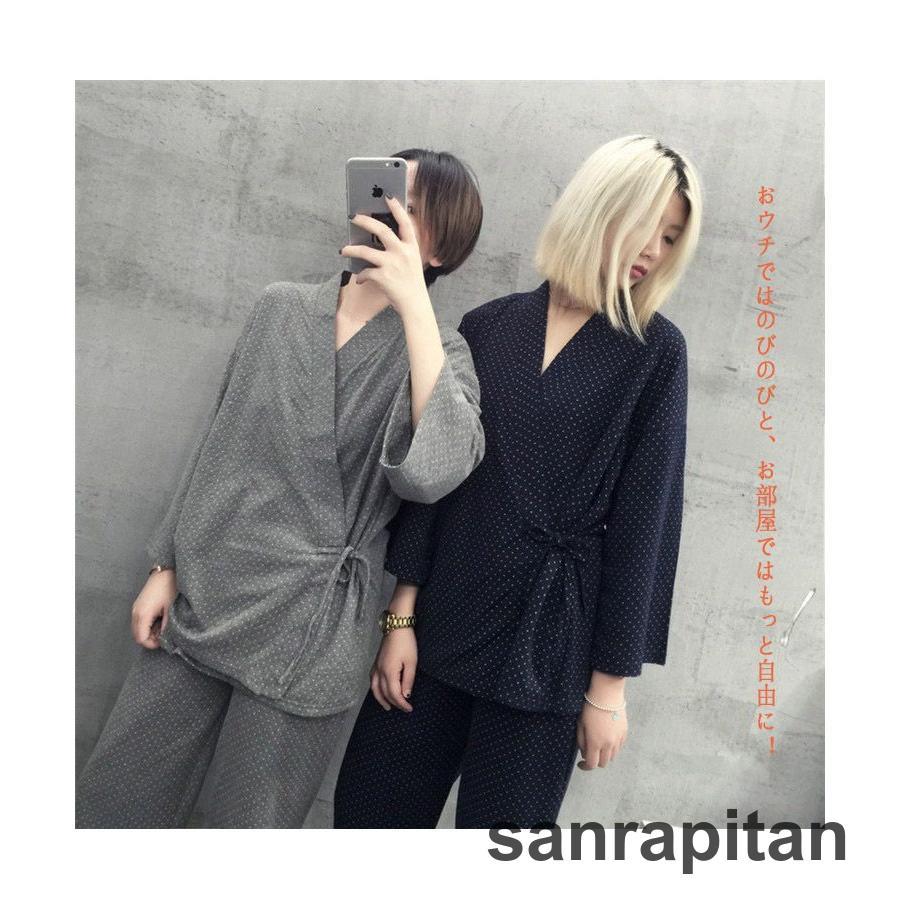 【急速出荷!】甚平 レディース パジャマ 上下2点セット レディース メンズ お揃い 甚兵衛風ウエア 甚平風ナイトウエア 九分袖 九分丈ズボン 春秋 部屋着 セッ 2枚購入で 【急速出荷!】甚平 レディース パジャマ 上下2点セット レディース メンズ お揃い 甚兵衛風ウエア 甚平風ナイトウエア 九分袖 九分丈ズボン 春秋 部屋着 セッ 2枚購入で