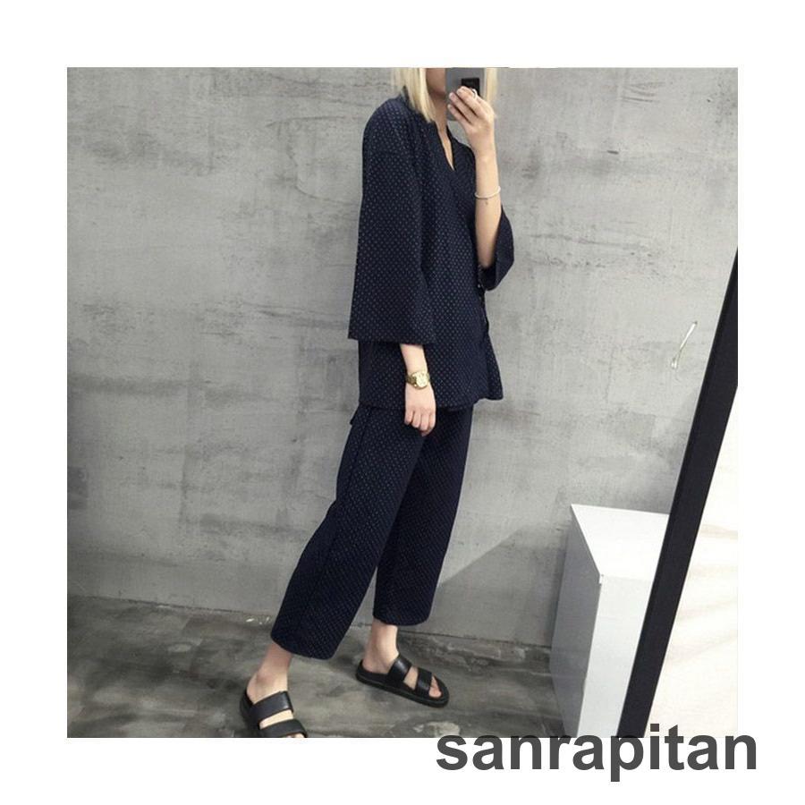 【急速出荷!】甚平 レディース パジャマ 上下2点セット レディース メンズ お揃い 甚兵衛風ウエア 甚平風ナイトウエア 九分袖 九分丈ズボン 春秋 部屋着 セッ 2枚購入で 【急速出荷!】甚平 レディース パジャマ 上下2点セット レディース メンズ お揃い 甚兵衛風ウエア 甚平風ナイトウエア 九分袖 九分丈ズボン 春秋 部屋着 セッ 2枚購入で