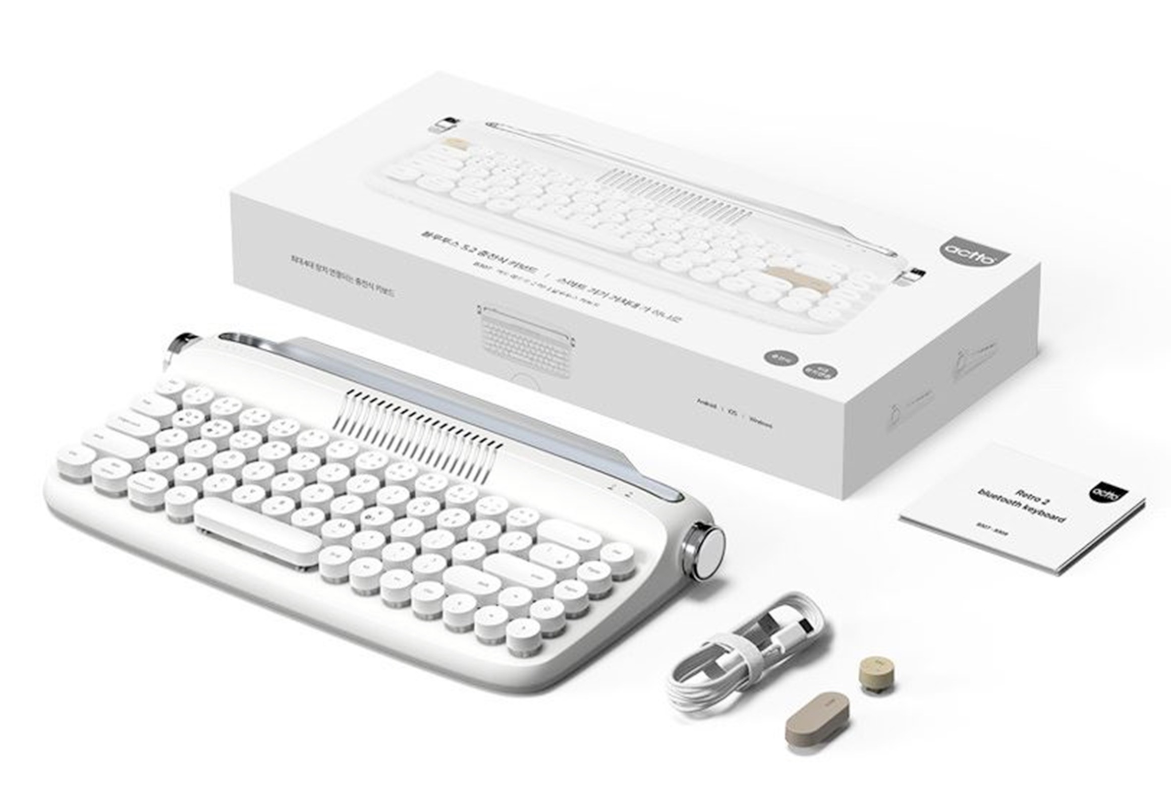 レトロ ミニ ブルートゥース マルチペアリング キーボード Amazon | 【マルチペアリング・2.4GHzとBLuetooth5.0