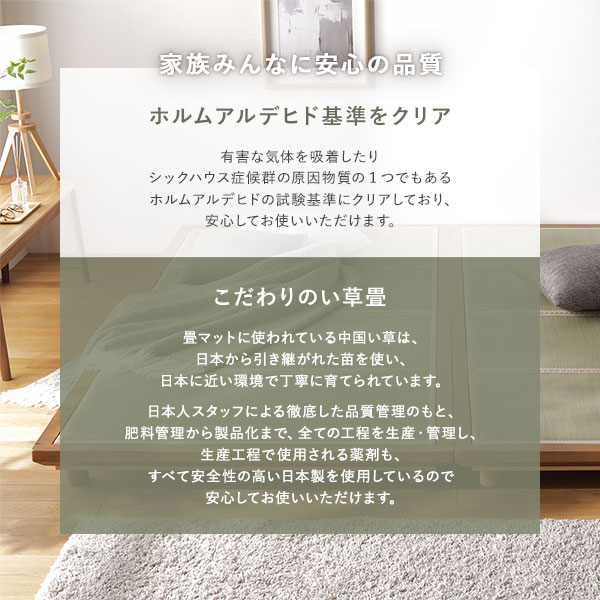 畳 ベッド ダブル ブラウン 緑 双目織 畳マット付き 3段階 高さ調整可 すのこ 4つ折りマット 組立品 畳 ベッド ダブル ブラウン 緑 双目織 畳マット付き 3段階 高さ調整可 すのこ 4つ折りマット 組立品