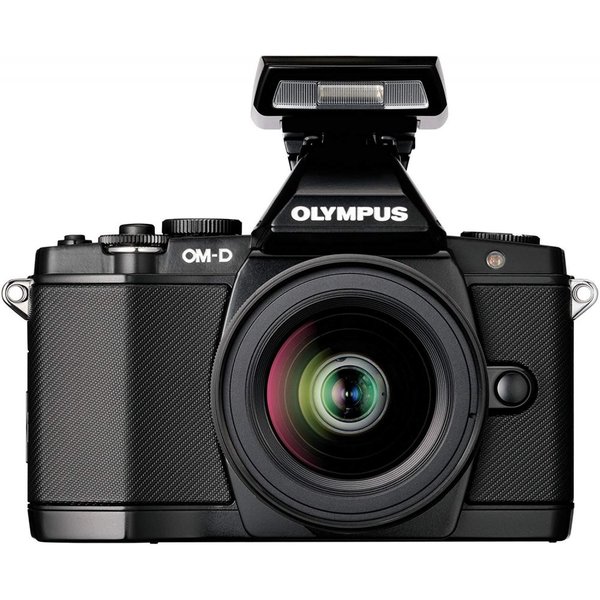 【中古】オリンパス OLYMPUS OM-D E-M5 レンズキット ブラック SDカード付き