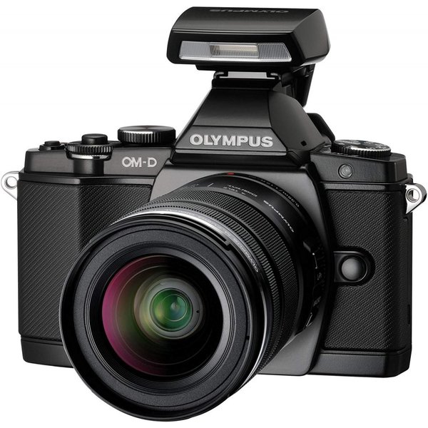【中古】オリンパス OLYMPUS OM-D E-M5 レンズキット ブラック SDカード付き