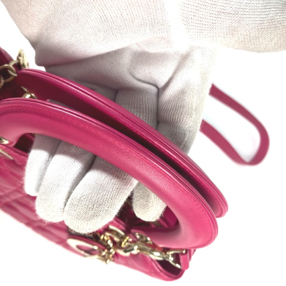 ハンドバッグ レディディオール Ladydior 斜め掛け トートバッグ カバン ショルダーバッグ 2WAYバッグ ラムスキン ピンク ハンドバッグ レディディオール Ladydior 斜め掛け トートバッグ カバン ショルダーバッグ 2WAYバッグ ラムスキン ピンク