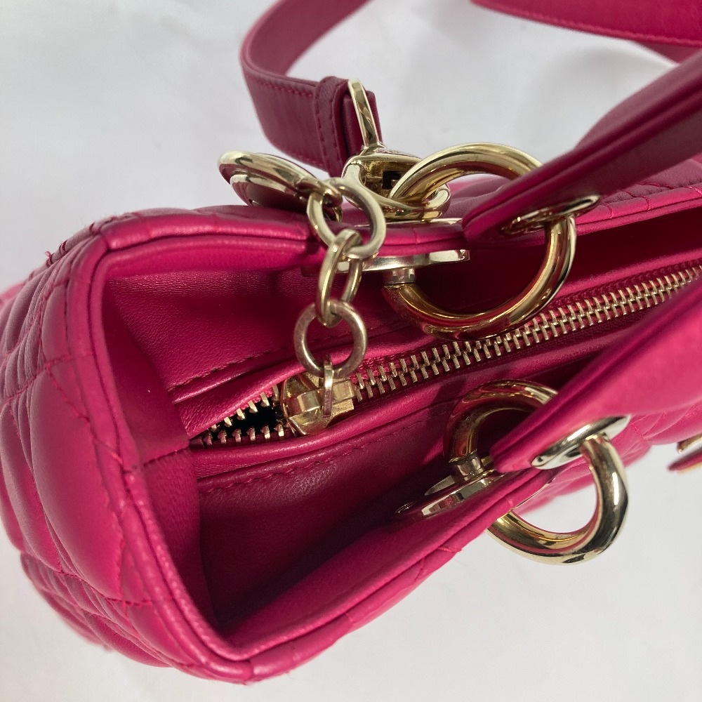 ハンドバッグ レディディオール Ladydior 斜め掛け トートバッグ カバン ショルダーバッグ 2WAYバッグ ラムスキン ピンク ハンドバッグ レディディオール Ladydior 斜め掛け トートバッグ カバン ショルダーバッグ 2WAYバッグ ラムスキン ピンク