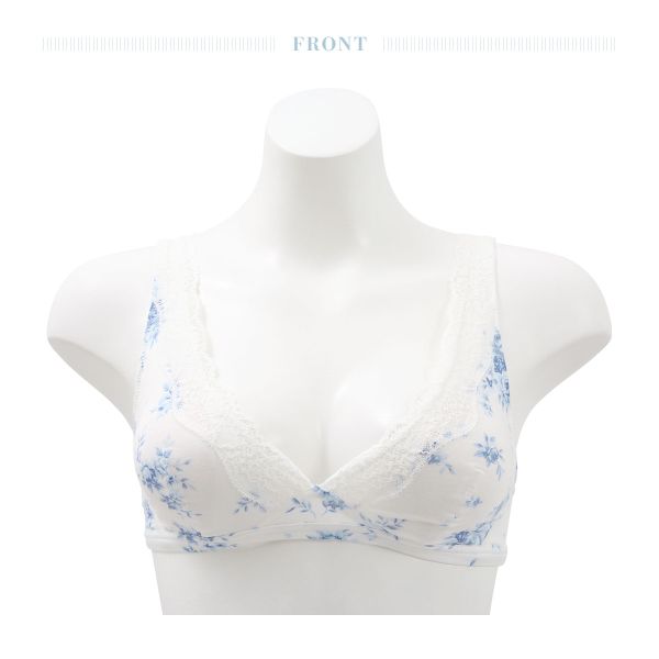 キッドブルー KID BLUE 24ブラッサムPt ブラジャー ノンワイヤー ソフトブラジャー 三角