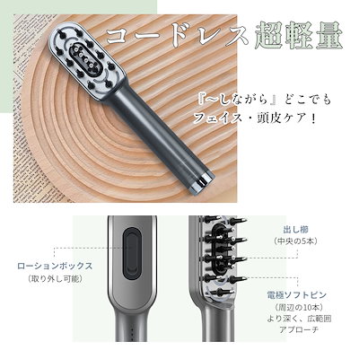 Qoo10] Kiboer 頭皮ブラシ RF 美顔器 電気ブラシ e : 美容・健康家電