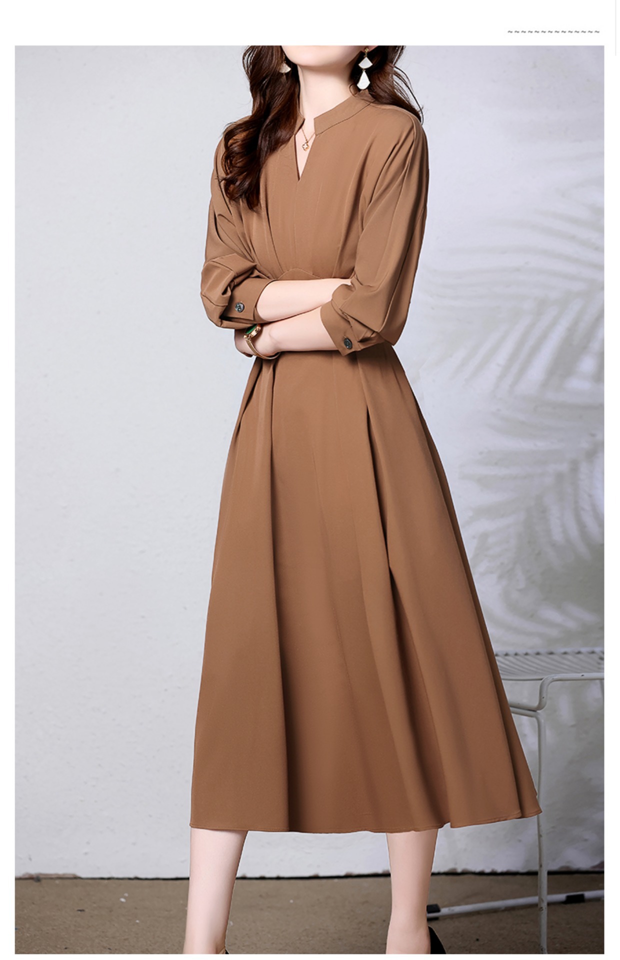 ワンピース レディース プルオーバー ロングスカート フレアスカート フレアワンピース ワンピドレス 膝下 ミモレ丈 長袖 ボリューム袖 Vネック フレア Aライン ハイウエスト かわいい 大人可愛い ワンピース レディース プルオーバー ロングスカート フレアスカート フレアワンピース ワンピドレス 膝下 ミモレ丈 長袖 ボリューム袖 Vネック フレア Aライン ハイウエスト かわいい 大人可愛い