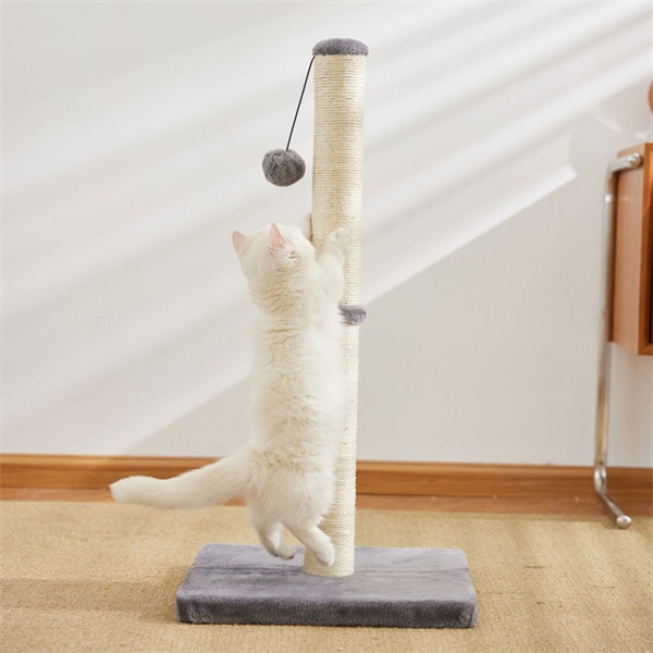 セール 猫爪とぎ(爪磨き) ネコ爪とぎ キャットおもちゃ 縦型 サボテン 猫爪とぎポール 天然サイザル麻柱 猫のおもちゃ 猫ハウス 組立簡単