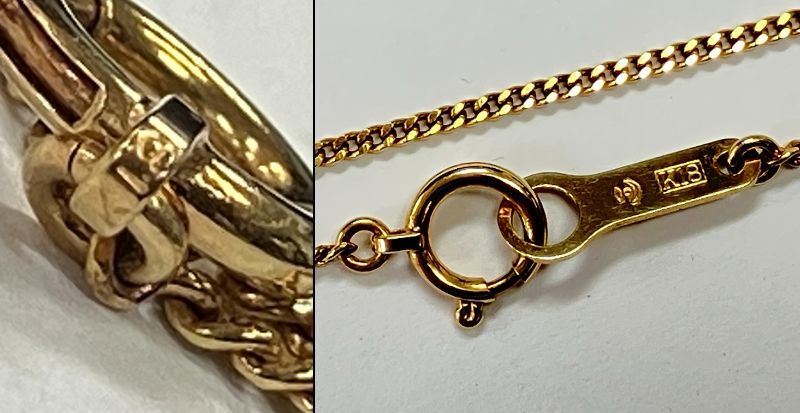 ネックレス K18ゴールド/パール ゴールド K18刻印【中古】 レディース ネックレス K18ゴールド/パール ゴールド K18刻印【中古】 レディース