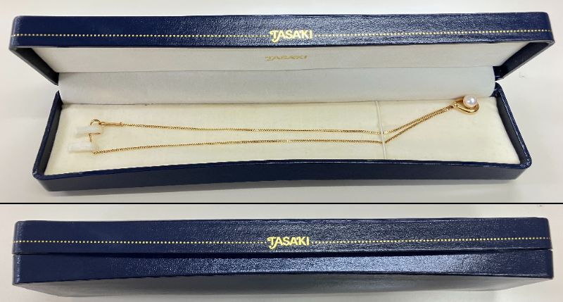 ネックレス K18ゴールド/パール ゴールド K18刻印【中古】 レディース ネックレス K18ゴールド/パール ゴールド K18刻印【中古】 レディース