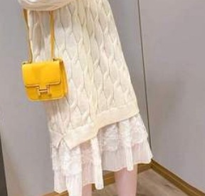 ゆったりニットワンピース ワンピース ニット セーター ロング ロング丈 長袖 ラウンドネック ゆったりニットワンピース ワンピース ニット セーター ロング ロング丈 長袖 ラウンドネック