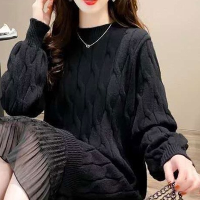 ゆったりニットワンピース ワンピース ニット セーター ロング ロング丈 長袖 ラウンドネック ゆったりニットワンピース ワンピース ニット セーター ロング ロング丈 長袖 ラウンドネック