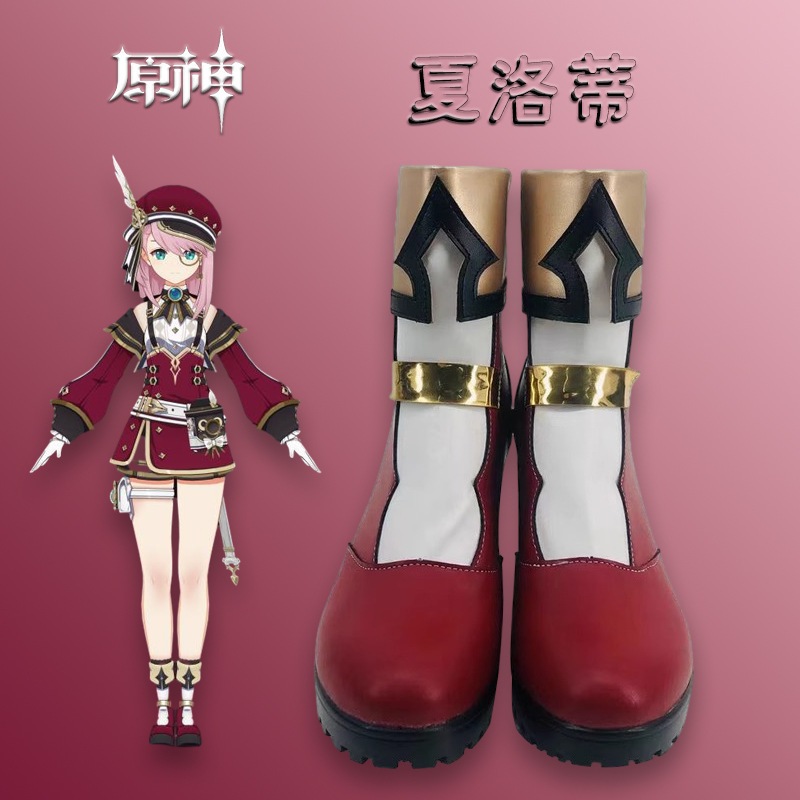 原神インパクトシャーロットシューズコミック展示二次元パフォーマンスシューズゲームサポート写真はカスタマイズ可能