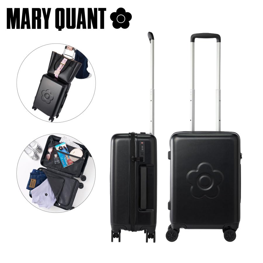 [トレードワークス] MARY QUANT マリークワント スーツケース（機内持ち込み用） 36L 国内旅行 春休み 1泊2日 2泊3日 卒業旅行 スーツケース マリクワ キャリーバッグ キャリー