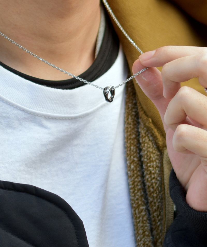 LH-1 タテガミ ダブルリングネックレス サージカルステンレス(ブラック) 03NE0215BK ステンレスネックレス チェーン45~50cm ペンダン LH-1 タテガミ ダブルリングネックレス サージカルステンレス(ブラック) 03NE0215BK ステンレスネックレス チェーン45~50cm ペンダン