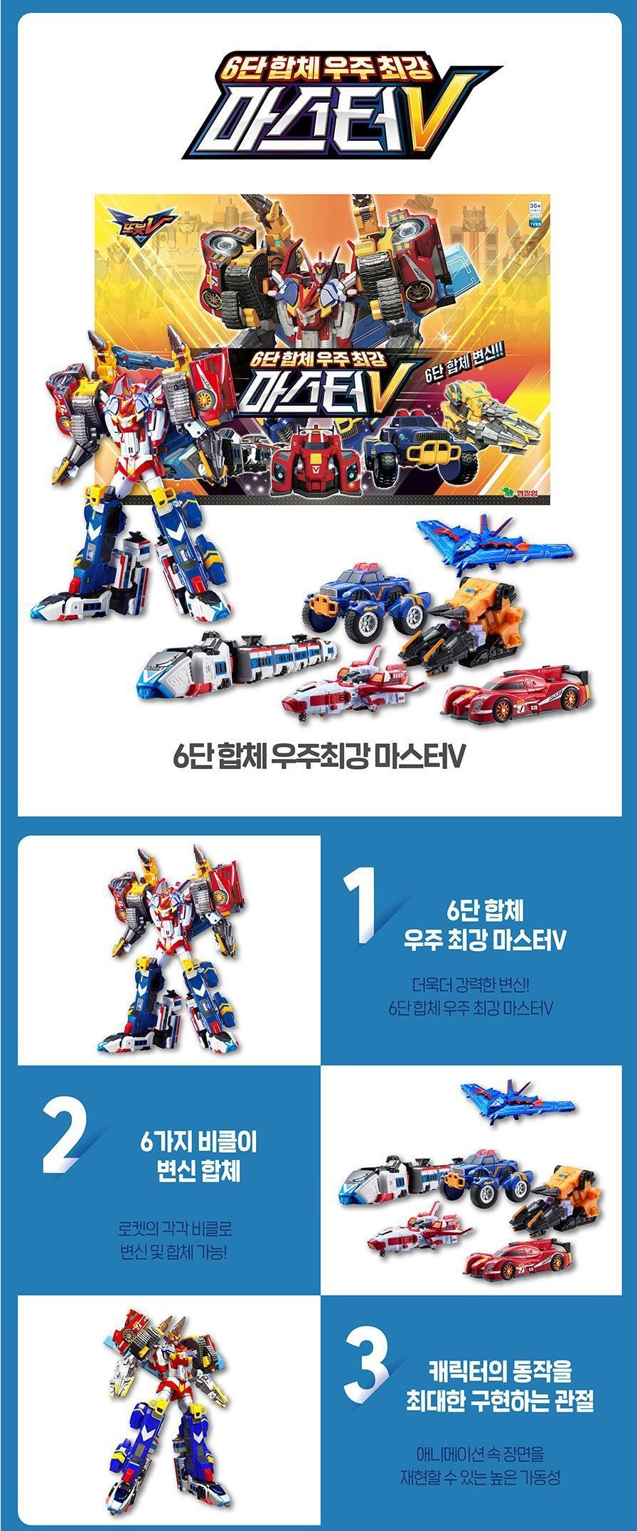 トボット 6段 合体 宇宙最強 マスターV