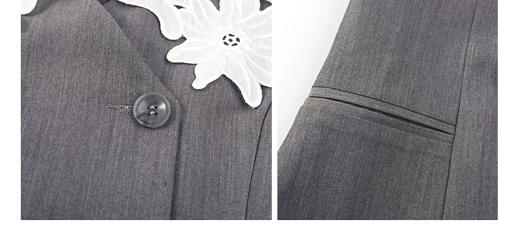 レースカラー ジャケットワンピース ワンピース. ドレス ジャケット風ワンピース レディース オフィスコーデ フレンチ パフスリーブスーツ a3792