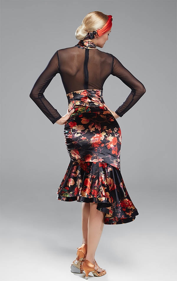 テンダンス ダンス衣装 演技服 レース 上下セット スタンダード 2点セット タンゴ服 黒 モダンドレス ワルツ 社交ダンス衣装 パーティー用 ステージ衣装 ダンスウエア イベントレッド グリーン