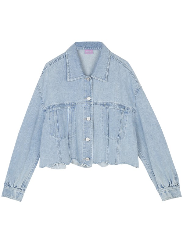 オーモント エッグタルト レトロ イレギュラー ショート 切りっぱなし デニムジャケット レディース 春 薄手 新作 スリム デニムジャケット オーモント エッグタルト レトロ イレギュラー ショート 切りっぱなし デニムジャケット レディース 春 薄手 新作 スリム デニムジャケット