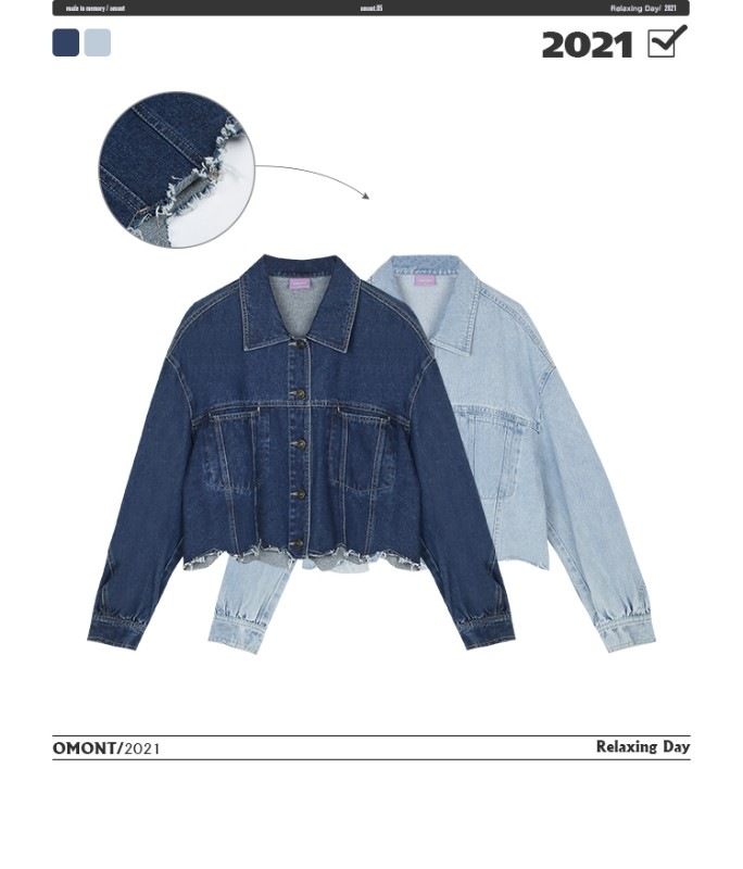 オーモント エッグタルト レトロ イレギュラー ショート 切りっぱなし デニムジャケット レディース 春 薄手 新作 スリム デニムジャケット オーモント エッグタルト レトロ イレギュラー ショート 切りっぱなし デニムジャケット レディース 春 薄手 新作 スリム デニムジャケット