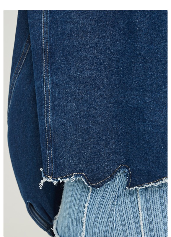 オーモント エッグタルト レトロ イレギュラー ショート 切りっぱなし デニムジャケット レディース 春 薄手 新作 スリム デニムジャケット オーモント エッグタルト レトロ イレギュラー ショート 切りっぱなし デニムジャケット レディース 春 薄手 新作 スリム デニムジャケット