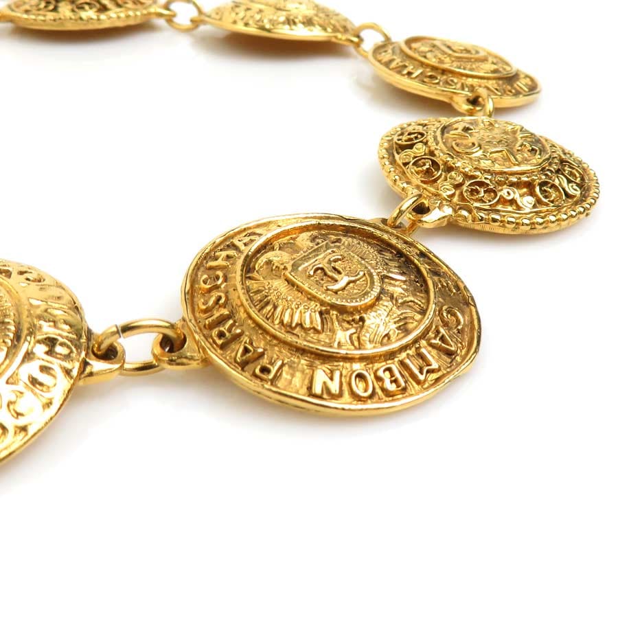 シャネル CHANEL ネックレス ココマーク メダリオン メタル ゴールド レディース e59246a シャネル CHANEL ネックレス ココマーク メダリオン メタル ゴールド レディース e59246a