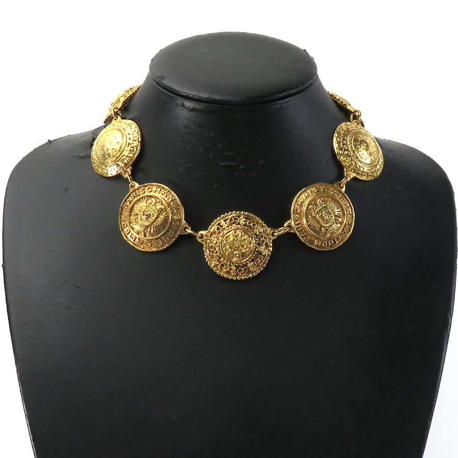 シャネル CHANEL ネックレス ココマーク メダリオン メタル ゴールド レディース e59246a シャネル CHANEL ネックレス ココマーク メダリオン メタル ゴールド レディース e59246a