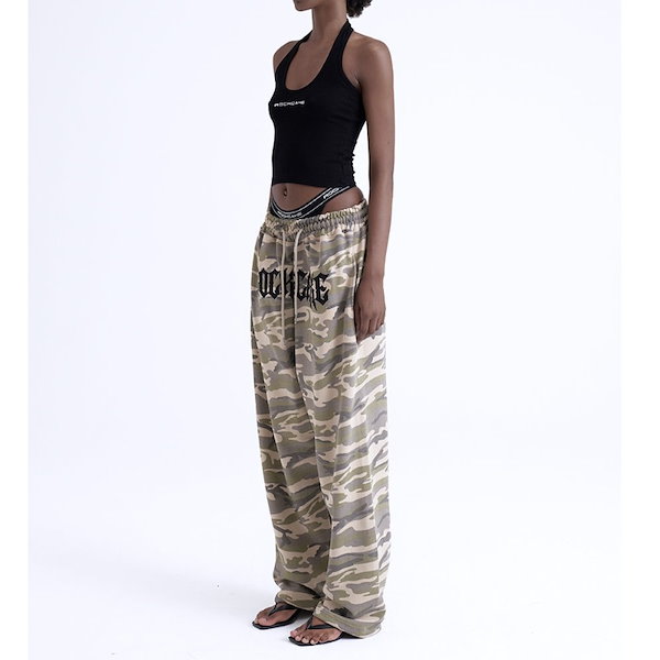 ★LE SSERAFIM サクラ★ROCKCAKE★Camo l Graphics Pants ☆LE SSERAFIM サクラ☆ROCKCAKE☆Camo Metal Graphics Pants