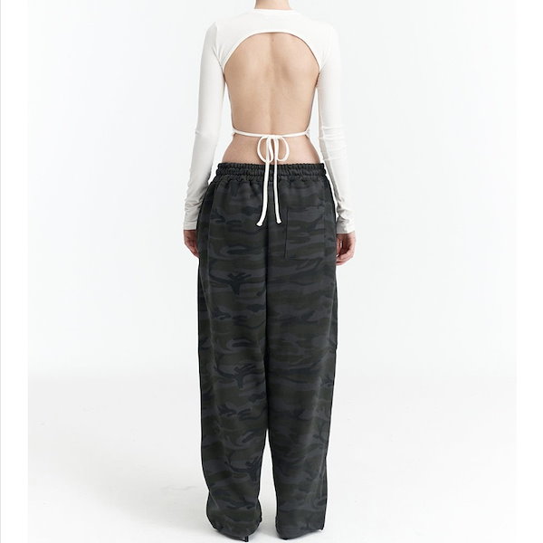 LE SSERAFIM サクラ,カズハ着用]カモメタルグラフィックスパンツ ☆LE SSERAFIM サクラ☆ROCKCAKE☆Camo Metal Graphics Pants