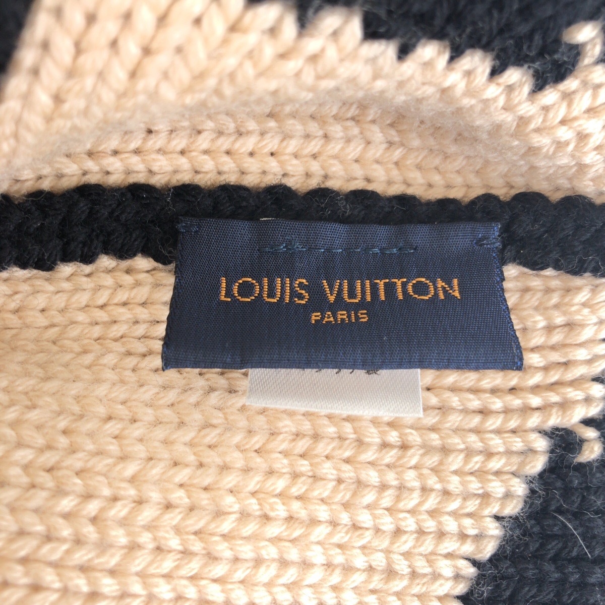 美品 ボネ モーニングラム ブラック 黒 ベージュ ウール M70840 ニット帽 男女兼用 レディース 504564 美品 ボネ モーニングラム ブラック 黒 ベージュ ウール M70840 ニット帽 男女兼用 レディース 504564