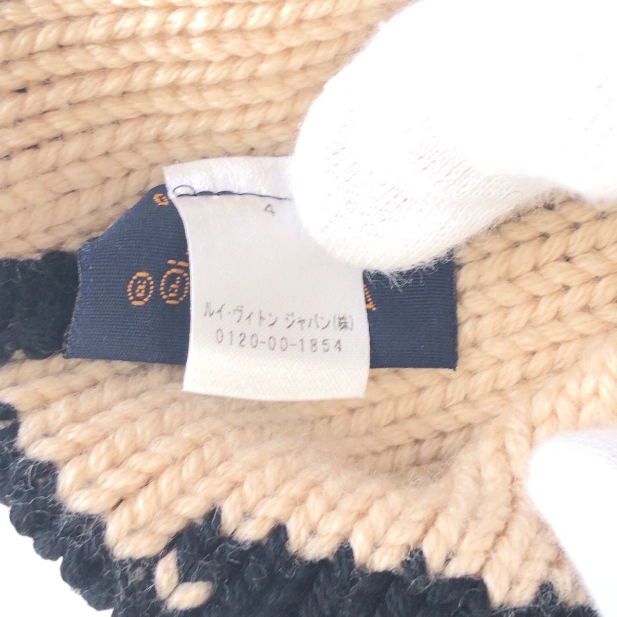 美品 ボネ モーニングラム ブラック 黒 ベージュ ウール M70840 ニット帽 男女兼用 レディース 504564 美品 ボネ モーニングラム ブラック 黒 ベージュ ウール M70840 ニット帽 男女兼用 レディース 504564