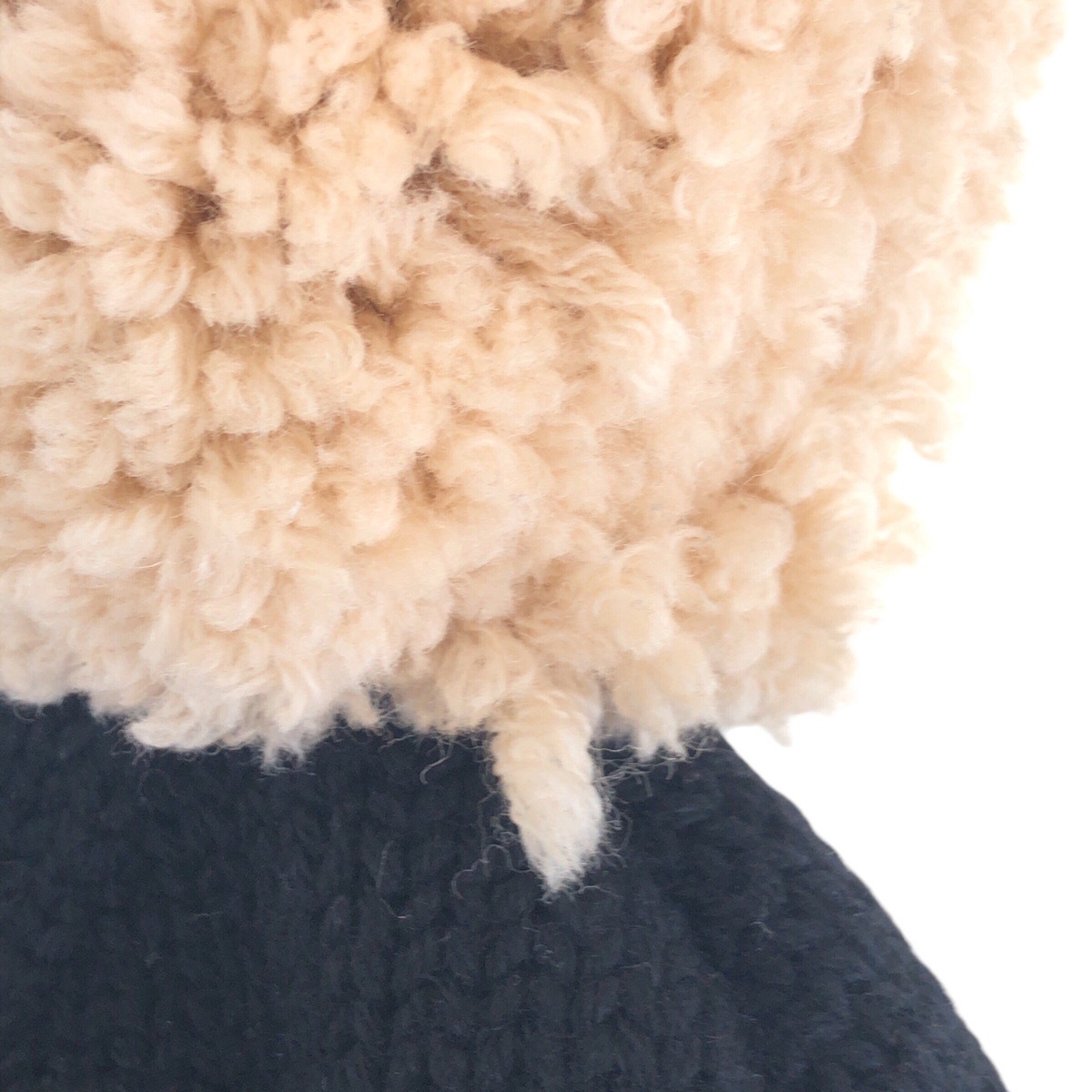 美品 ボネ モーニングラム ブラック 黒 ベージュ ウール M70840 ニット帽 男女兼用 レディース 504564 美品 ボネ モーニングラム ブラック 黒 ベージュ ウール M70840 ニット帽 男女兼用 レディース 504564