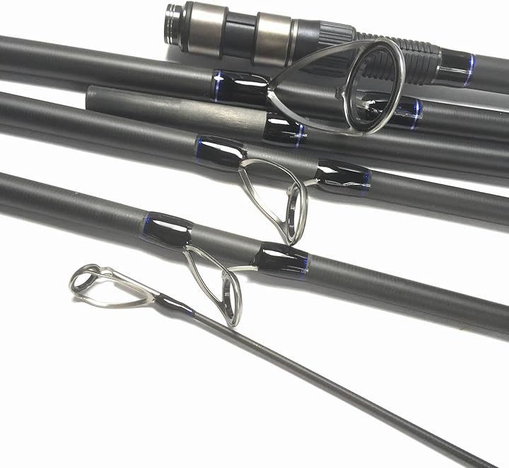コイ釣り竿 14ft 4.2m EVA カープロッド 6ピース 鯉釣り竿 トラベルロッド キャットフィッシュロッド 投げ竿(14ft(4.2m)EVAカープロッド6ピース, 4.2m)