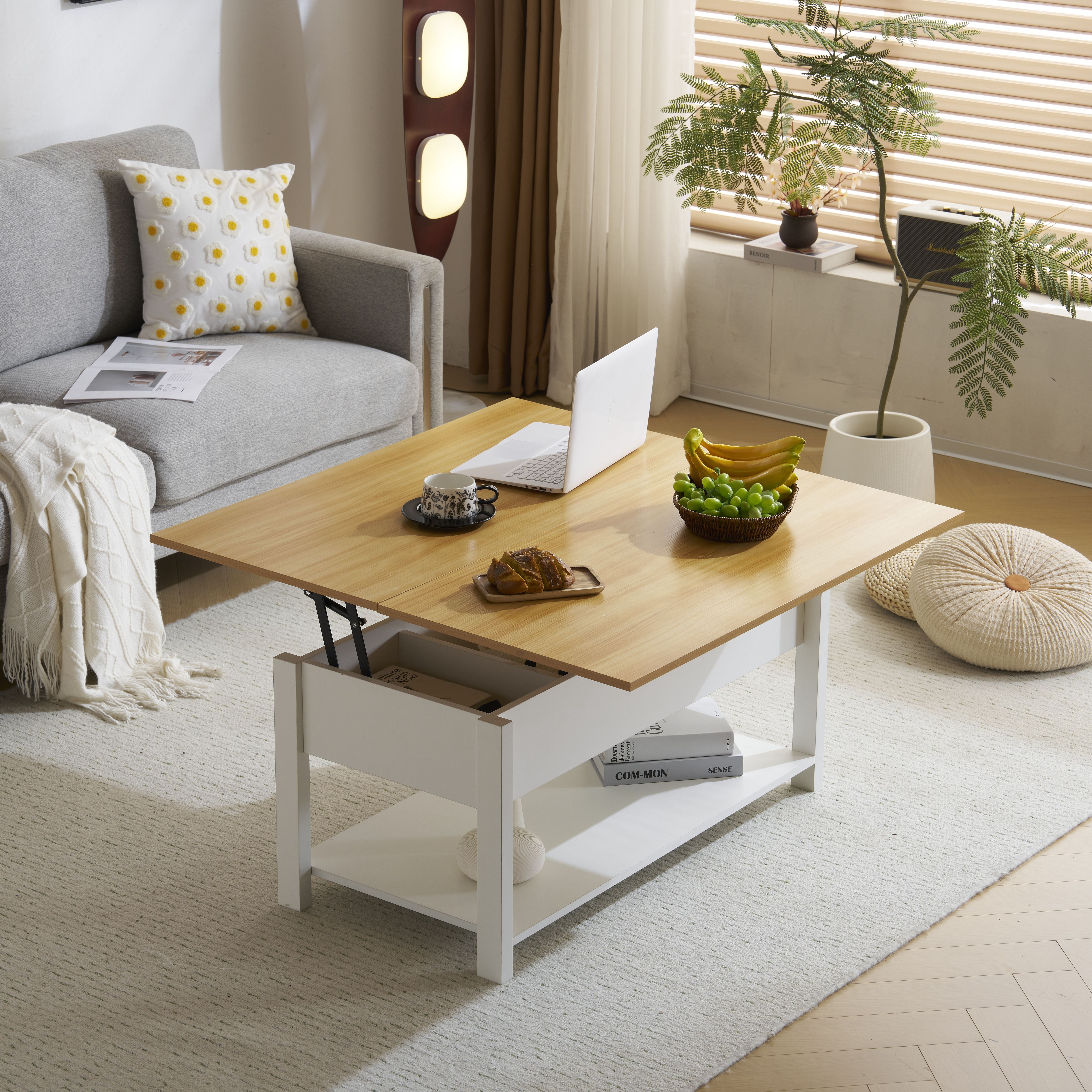 ローテーブル 収納付き センターテーブル 天板昇降式 天板2倍展開可能 大容量 簡単開閉 昇降式 収納テーブル おしゃ ローテーブル 収納付き センターテーブル 天板昇降式 天板2倍展開可能 大容量 簡単開閉 昇降式 収納テーブル おしゃ