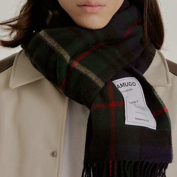 【新品】YUKI HASHIMOTO SCARF(BROWN) マフラー THE INOUE BROTHERS / ザ イノウエブラザーズ Brushed Scarf