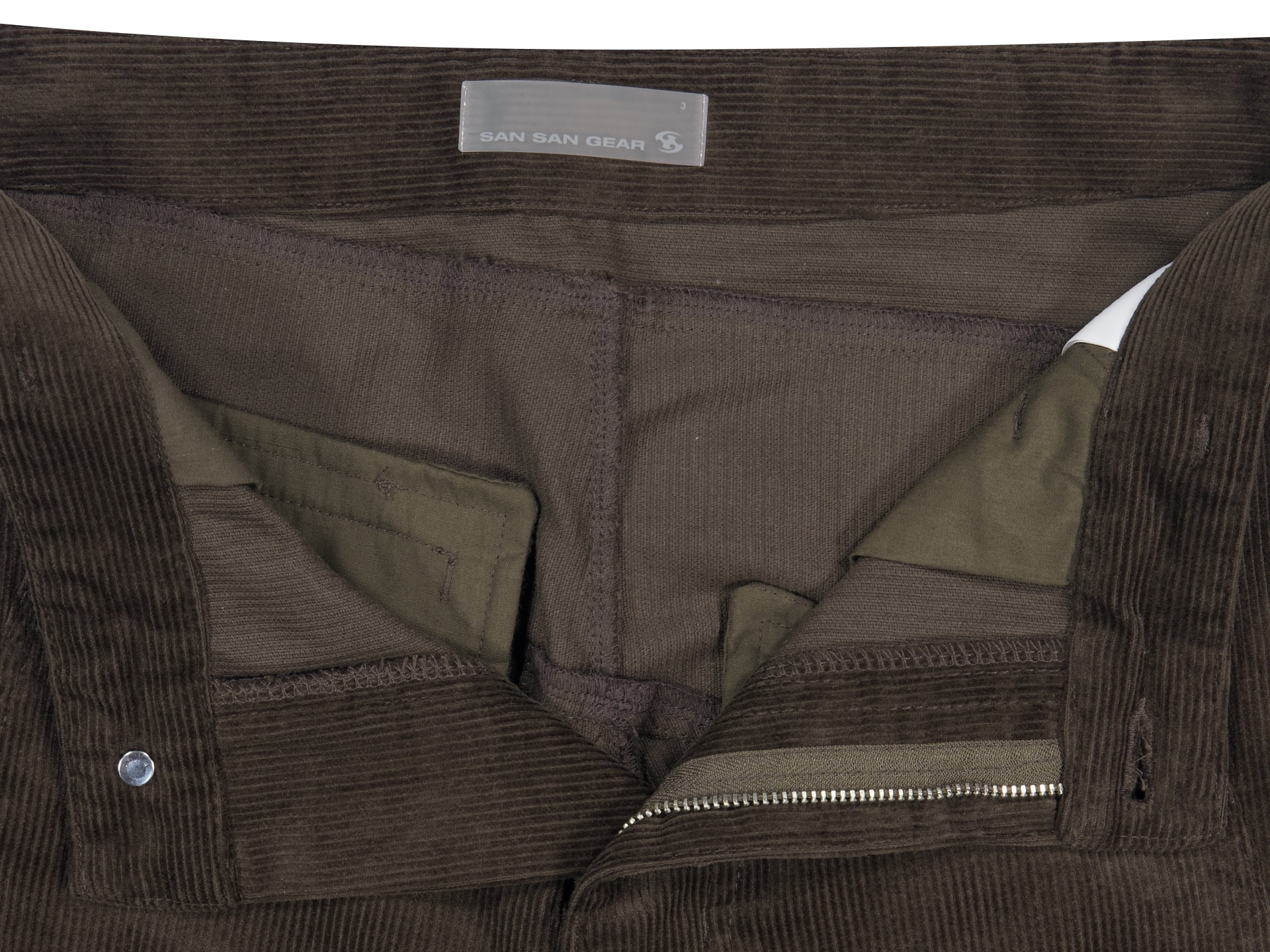 【SANSANGEAR】 CORDUROY POCKET PANTS : BROWN