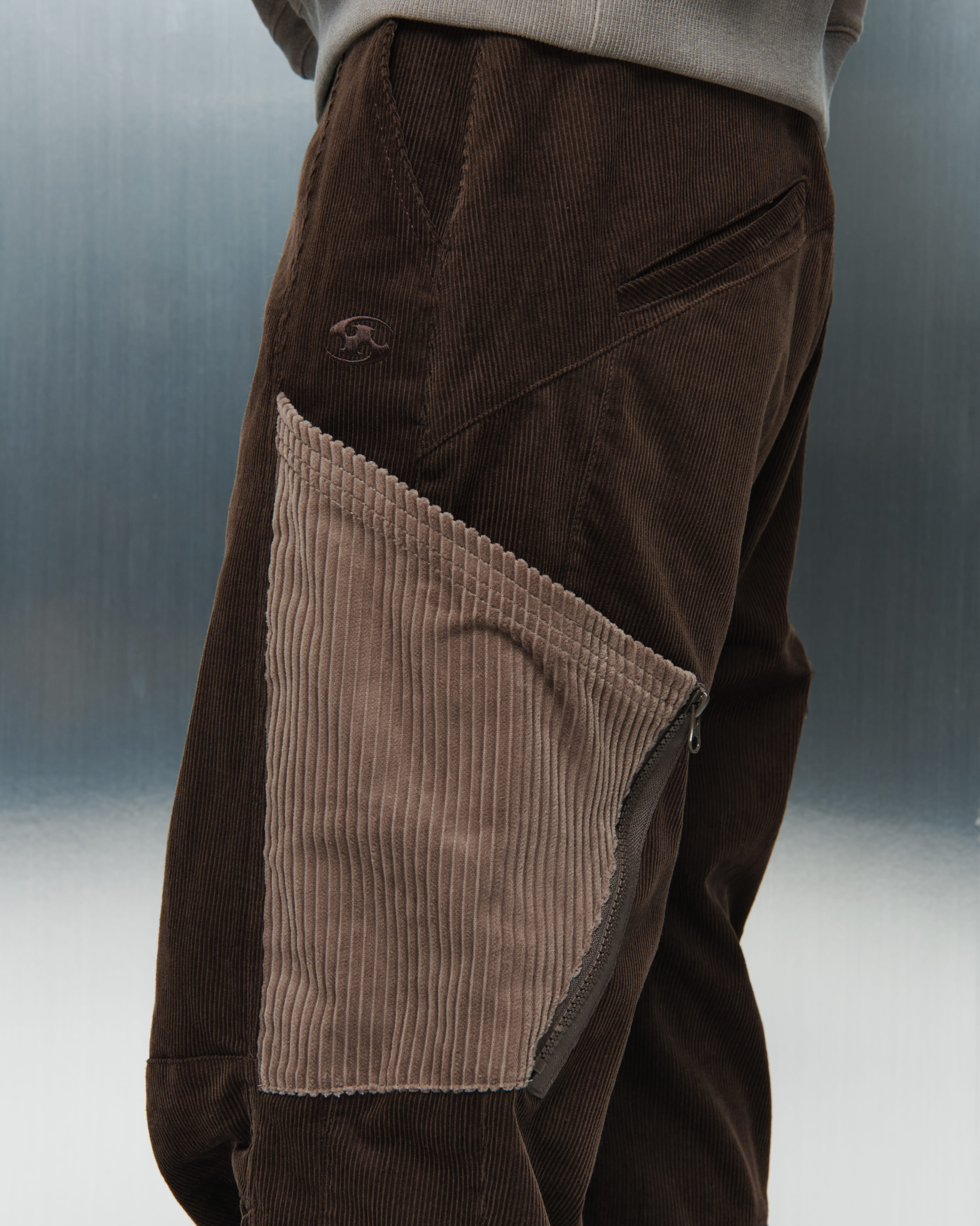 【SANSANGEAR】 CORDUROY POCKET PANTS : BROWN